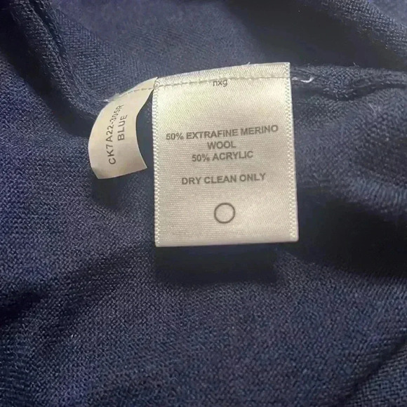 THOMAS DEAN 1/4 Zip Navy Sweater - Men’s Size XXL- NWOT Never Worn - Picture 4 of 5